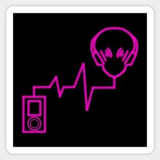 My music, my pulse Sticker